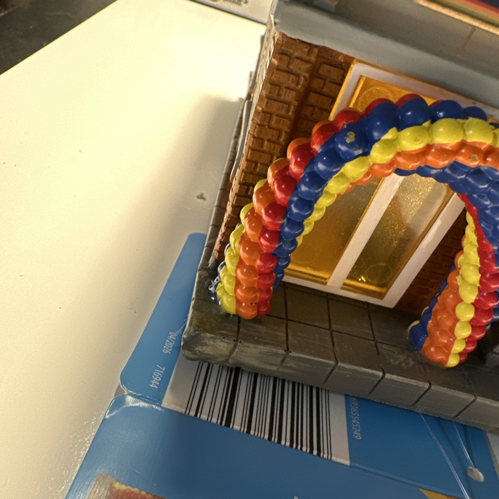 Aldi 50th Birthday Light Up Store Building Village 7 X 4” NWT (Damaged Roof)