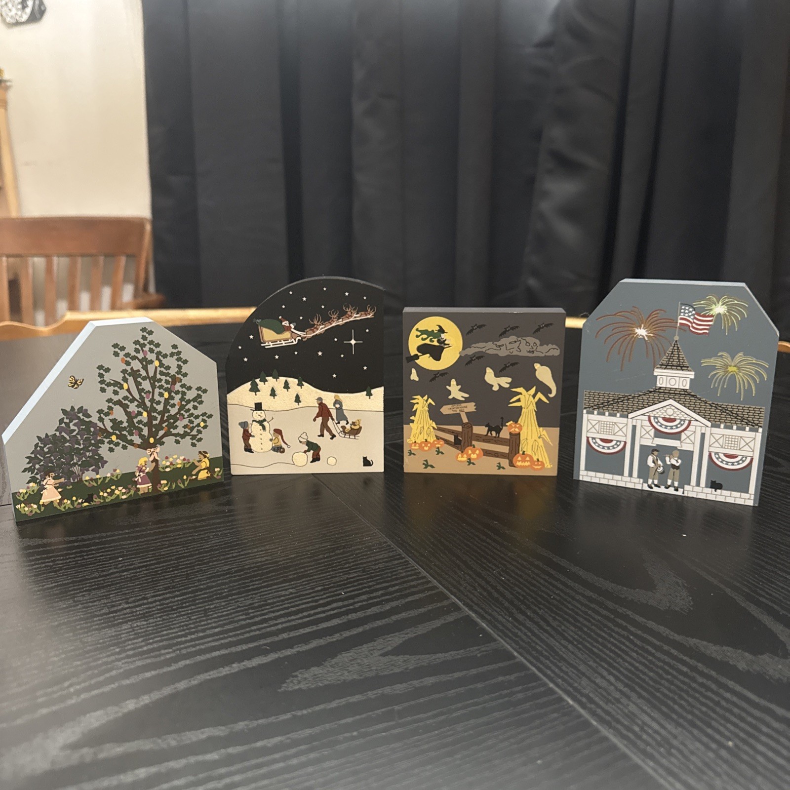The Cats Meow American Holiday 1996 Collectors Club Series Set Of 4