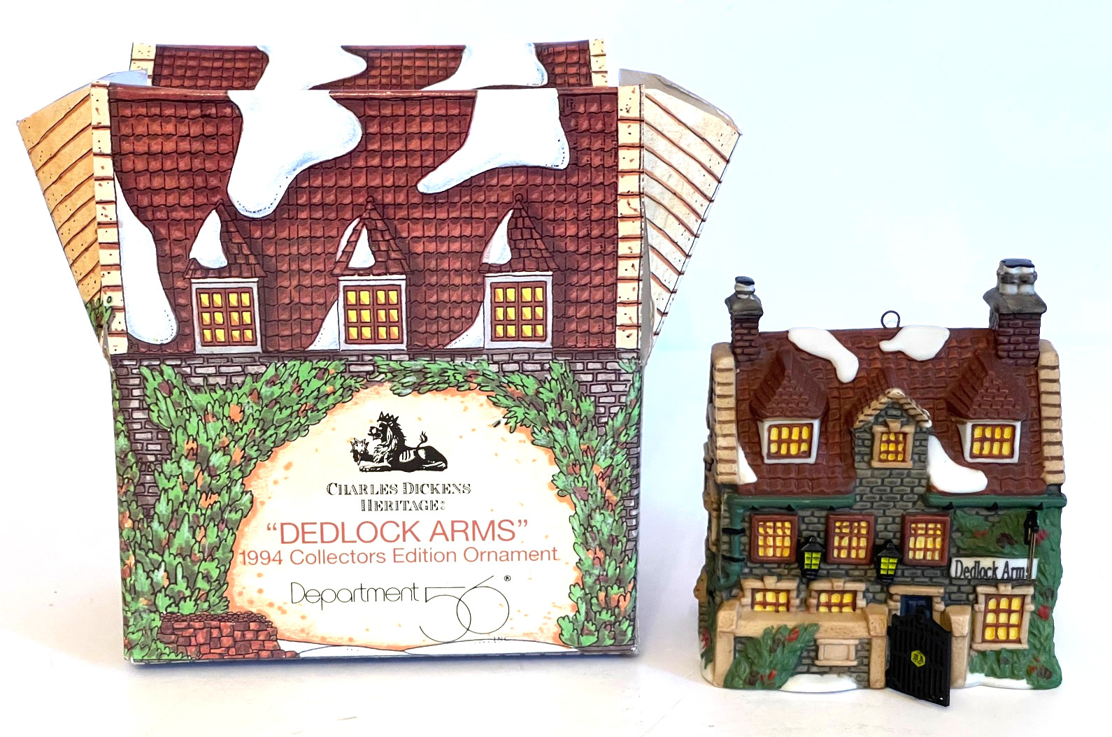 DEPT 56 CHRISTMAS ORNAMENT. “DEDLOCK ARM”. 1994 COLLECTOR EDITION. VERY BEAUTIFU