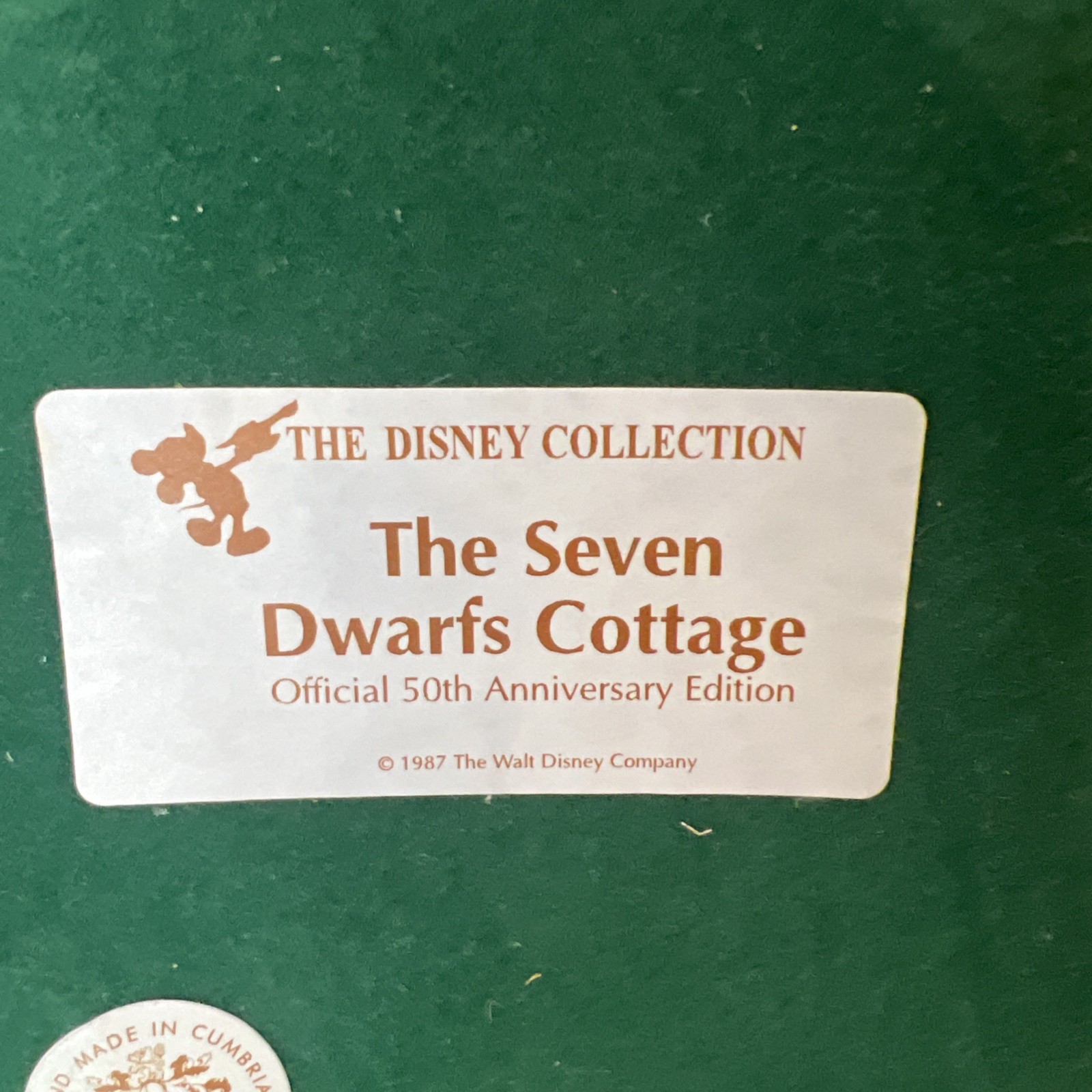 Lilliput Lane “Seven Dwarfs Cottage” The Disney Collection 50th Anniversary Ed.