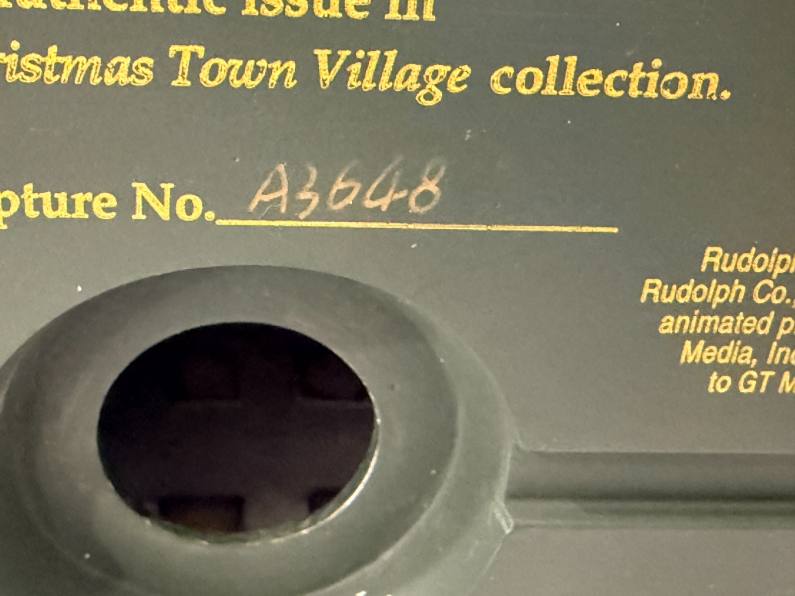 Hawthorne Village “Santa and Mrs Claus’s Castle Numbered Vintage
