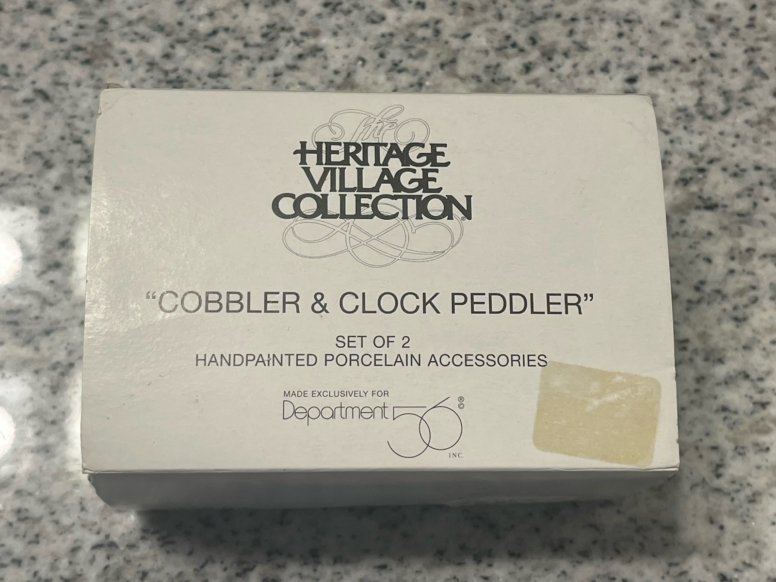 Department 56 Heritage Village Collection Cobbler & Clock Peddler 5839-4