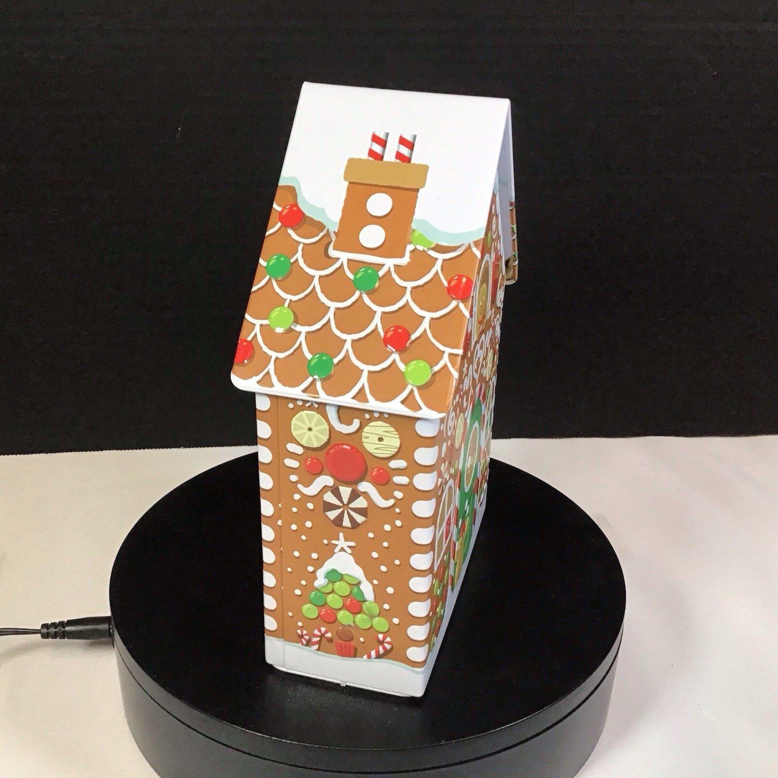 Marks And Spencer M&S Wind Up Musical Gingerbread House Tin Box Only
