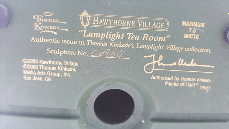 Thomas Kinkade Hawthorne Cottages Set of 3 Excell. Price approx. size 10″