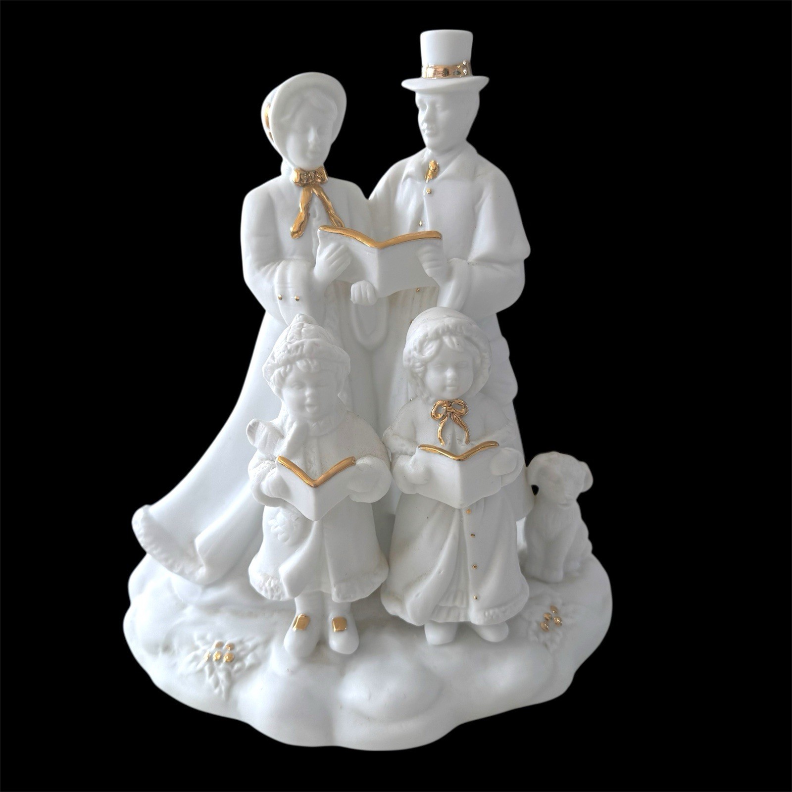 1998 RSVP International Porcelain Lighted “Caroling Family” Figurine