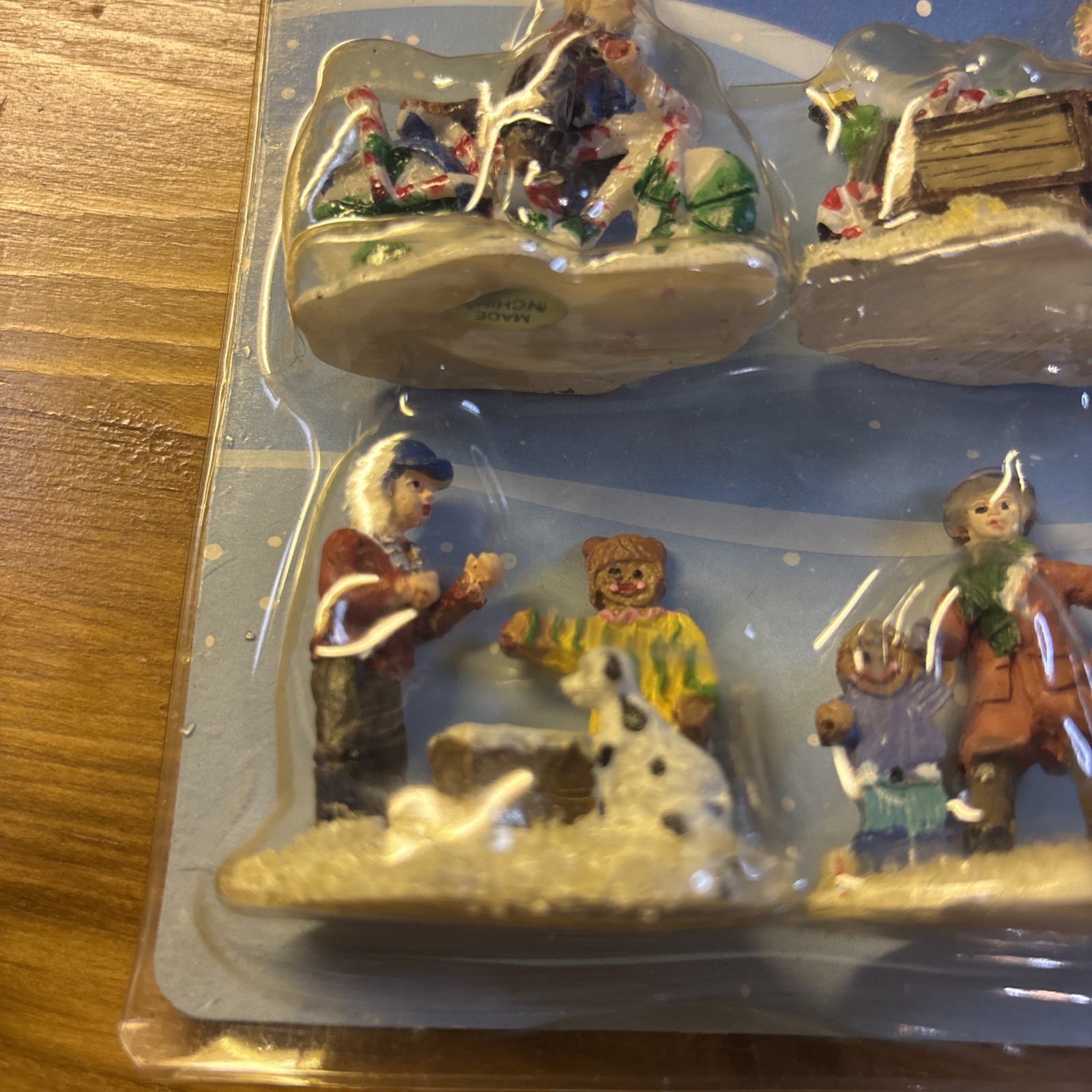 Gingerfrost Lane Christmas Village Collectibles Accessories Pack of 4 Christmas