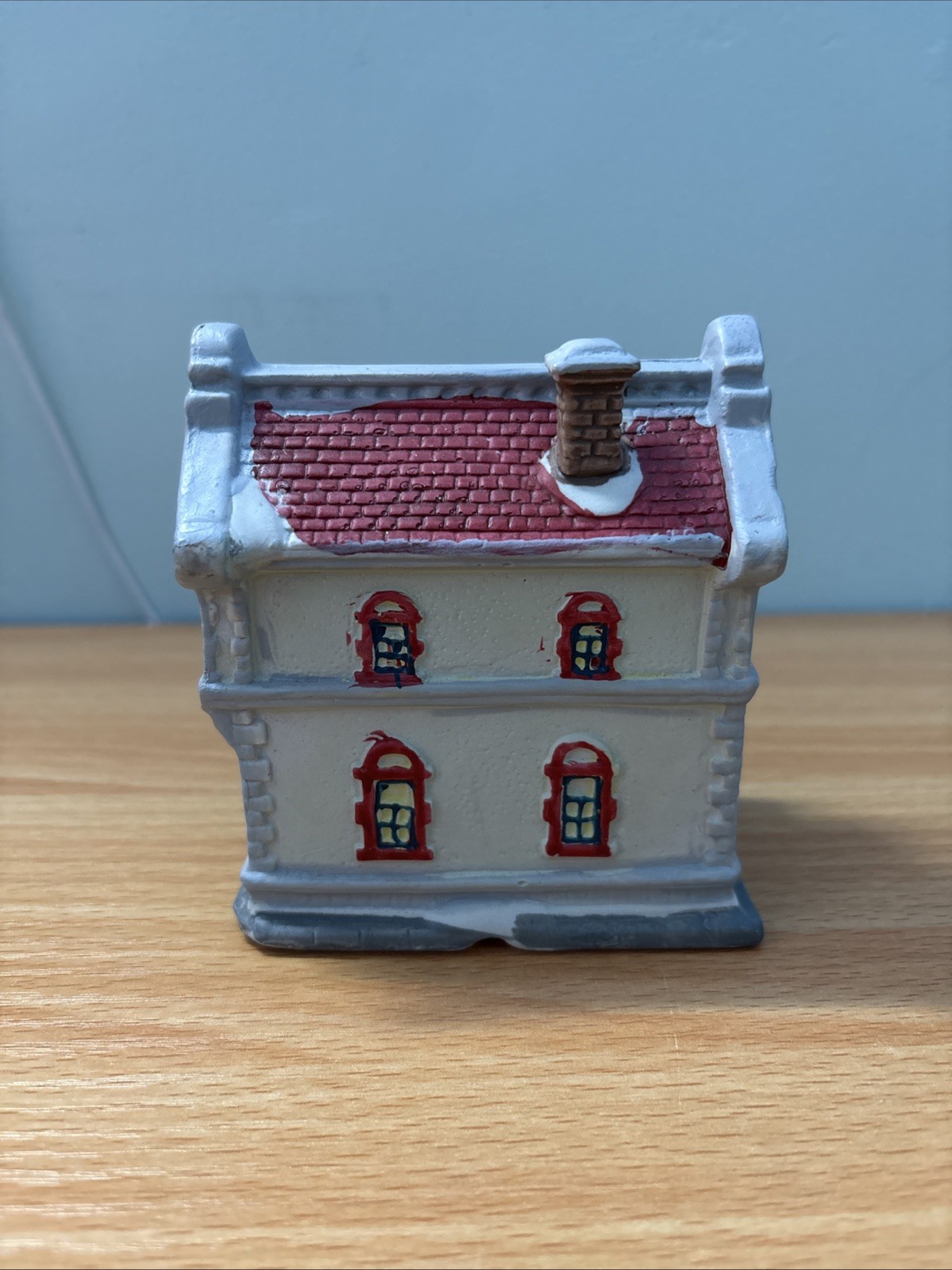 Vintage Illuminated Christmas Village Jewelry Shop, No Light