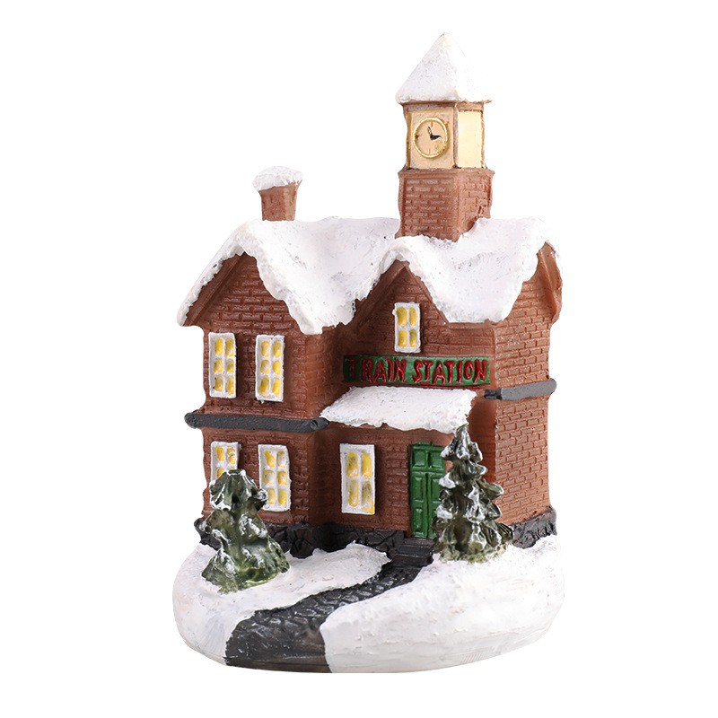 Christmas Light House Christmas Village For Home Xmas Gifts Christmas Ornaments