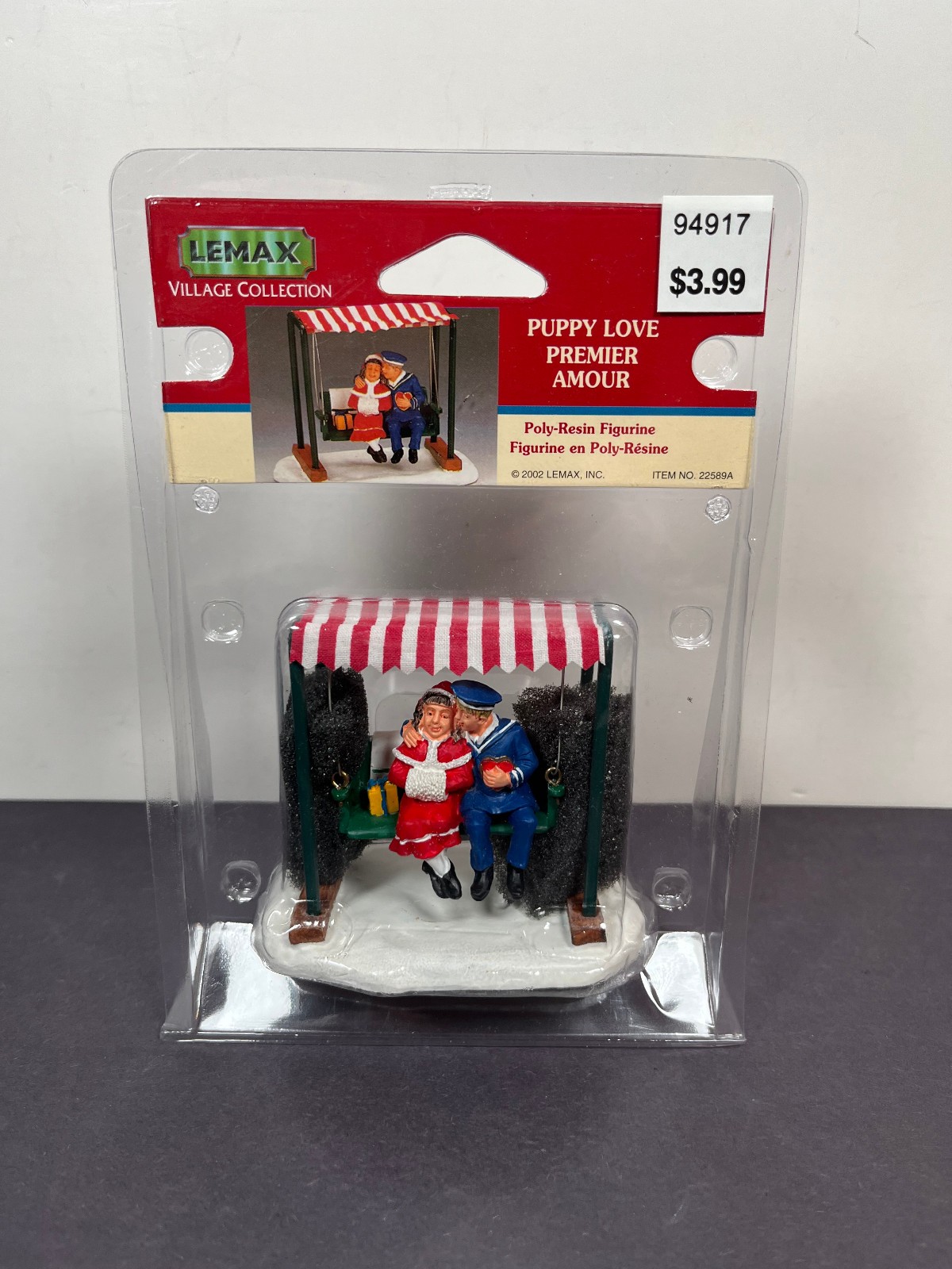 Lemax PUPPY LOVE PolyResin Figurine Christmas Figure Set 2002 22589A G1N