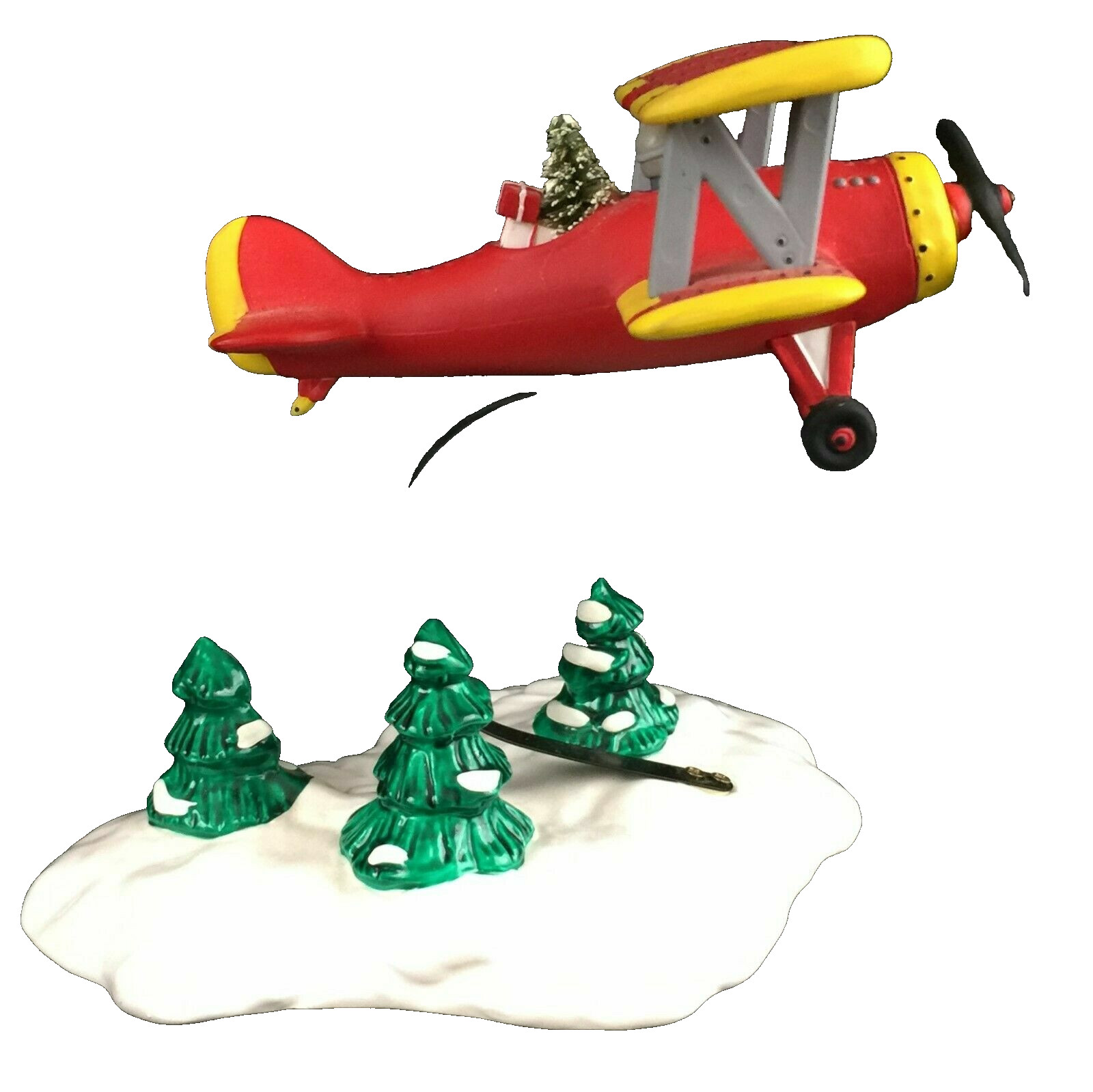 SPIRIT OF SNOW VILLAGE AIRPLANE # 54402 VINTAGE SNOW VILLAGE ACCESSORY Dept 56