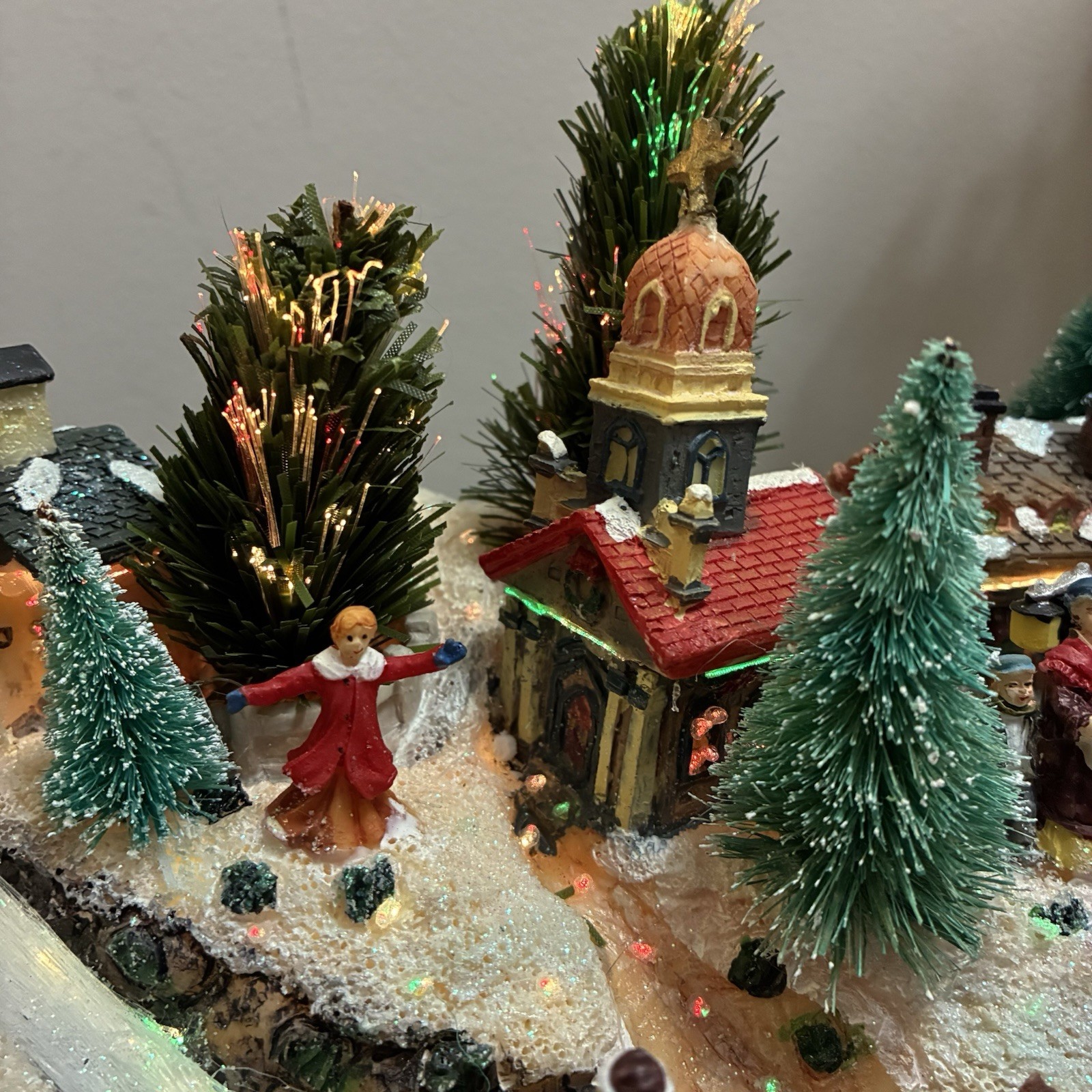 Atico Int. USA Fiber Optic Christmas Winter Valley 2003 Lighted Tested W Box