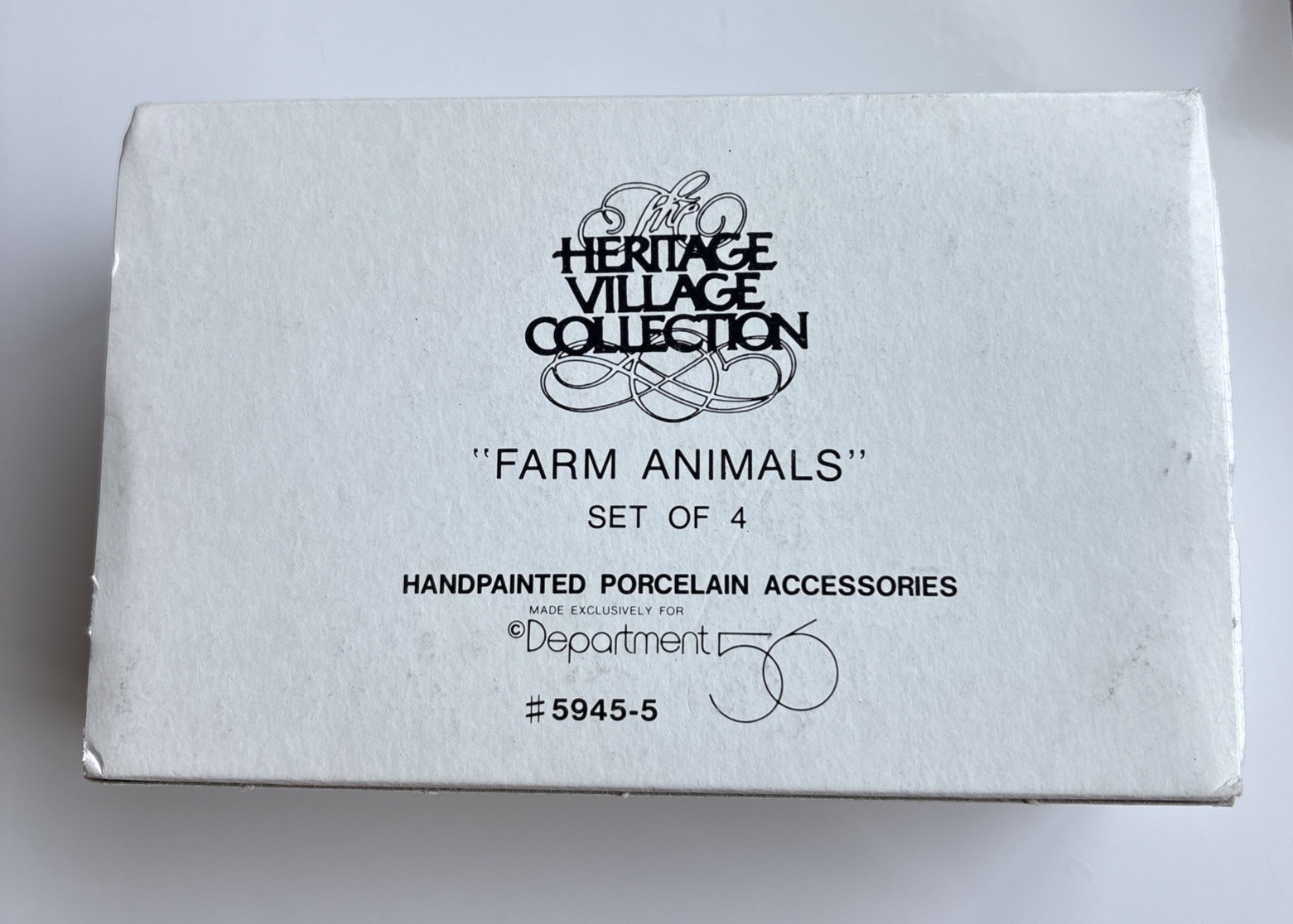 Retired/Vintage Department 56 Heritage Village Farm Animals Item #5945-5
