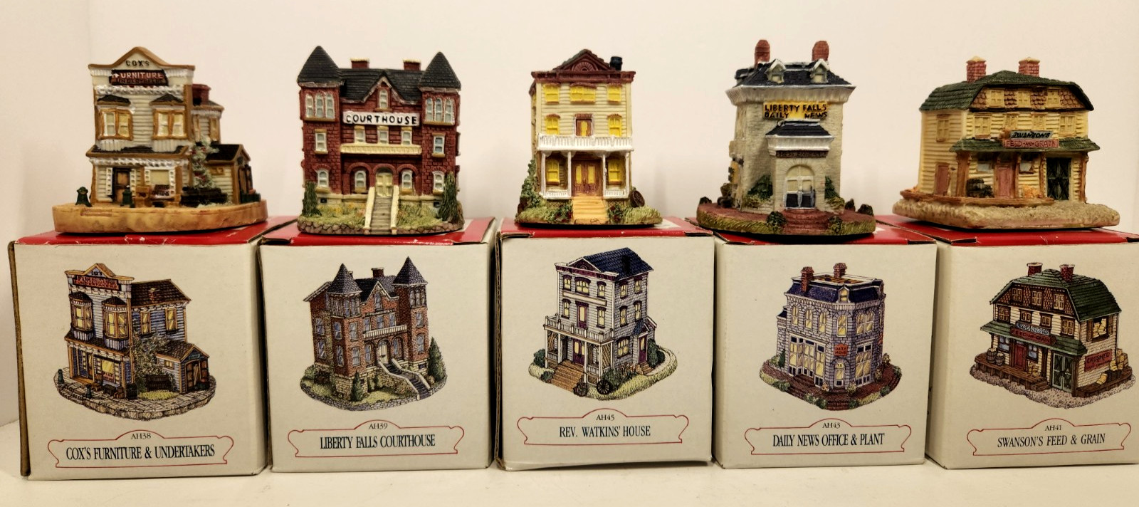Liberty Falls The Americana Collection LOT Of 5 with Boxes AH38 39 41 43 45