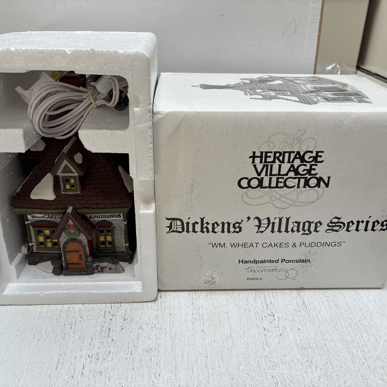 Dept. 56 Dickens Village Series WM Wheat Cakes & Puddings 58084 Christmas