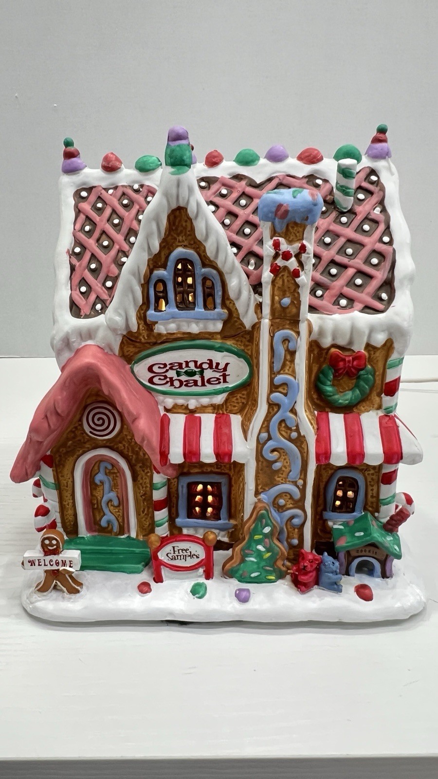 Lemax Sugar & Spice “Candy Chalet” Gingerbread House 45771 Retired NEW & RARE !