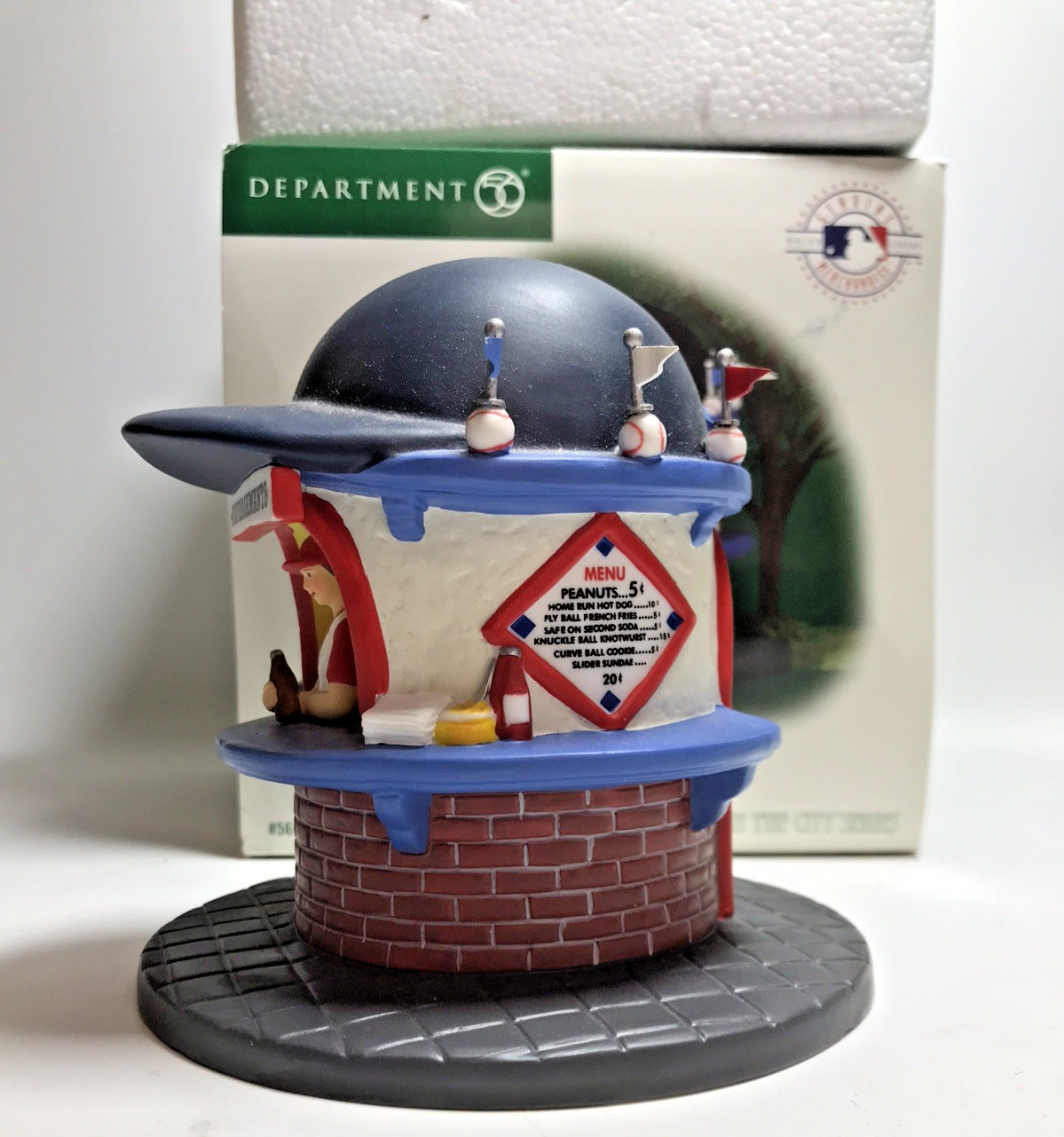 Dept 56 Boston Red Sox MLB Refreshment Stand 2004 Figurine