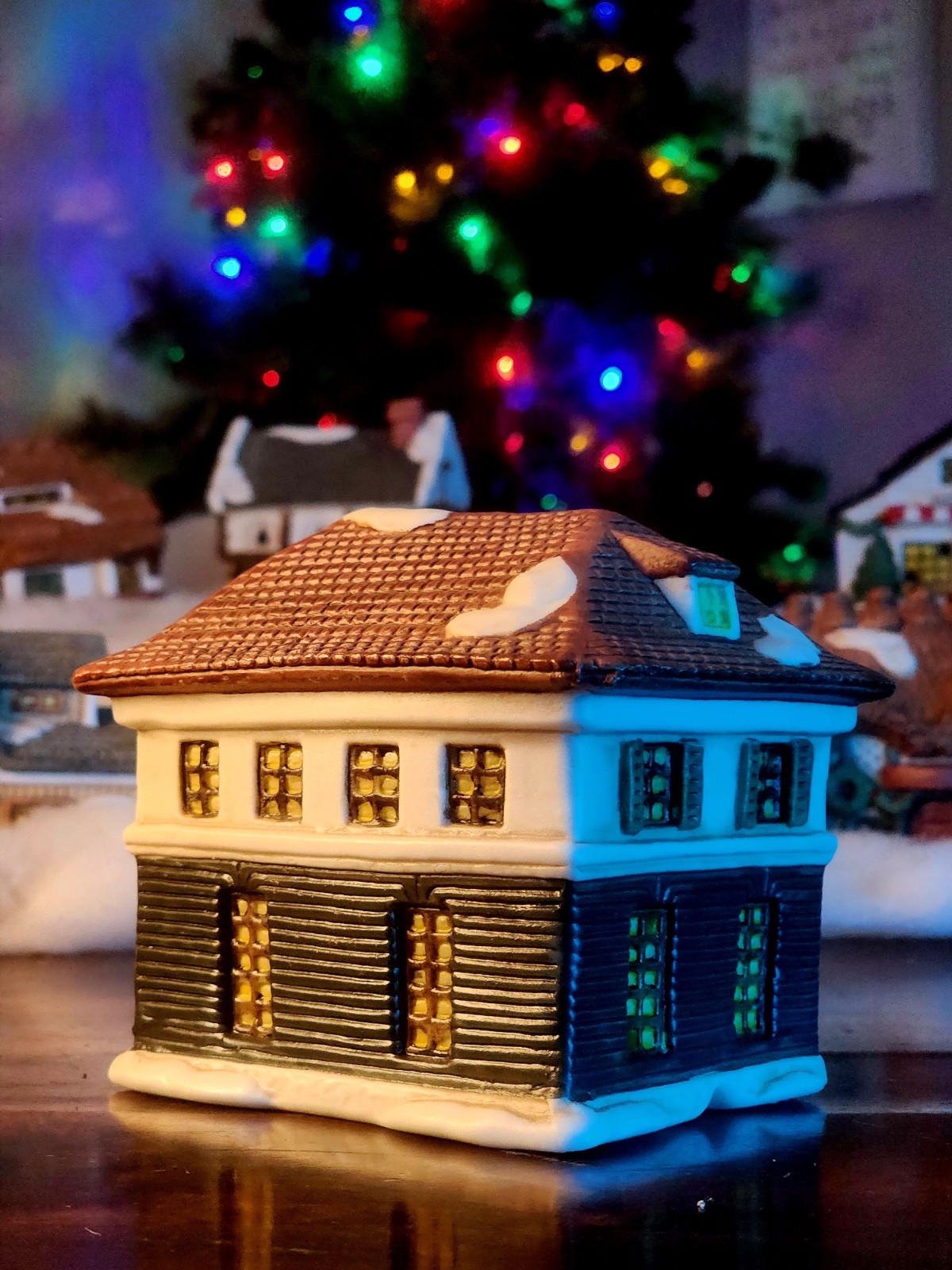 Mini Christmas Village Buildings Lot 10+ Ceramic Houses Church Bakery & Cafe