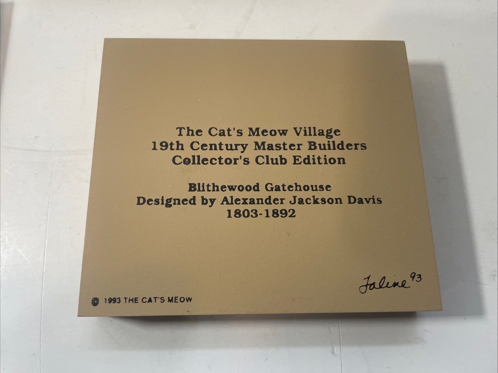 Lot 9 Cats Meow Wooden Village Pieces Collectors Club Edition Series Convention