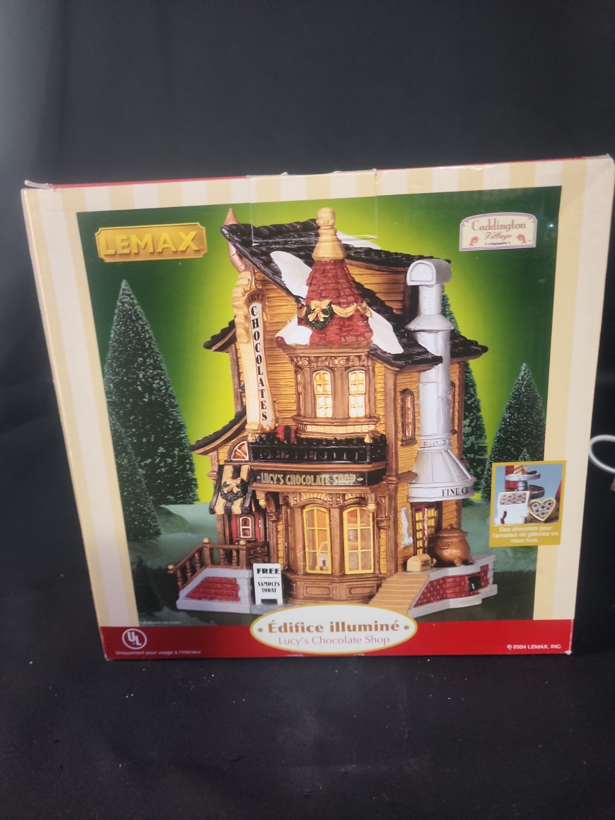 Lemax 2004 Lucy’s Chocolate Shop Porcelain 45052 Caddington Village House