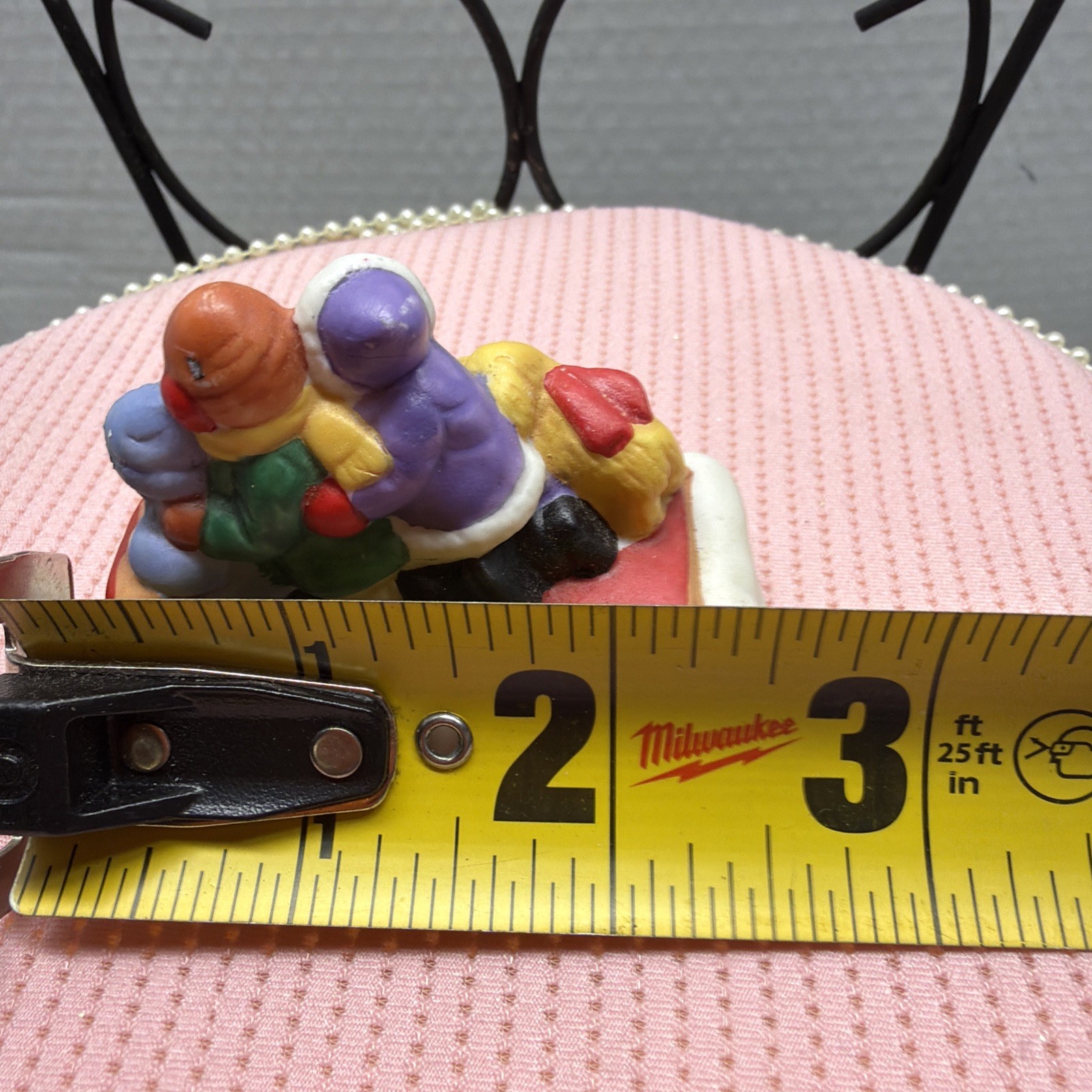 Sledding Kids Figure For Christmas Village