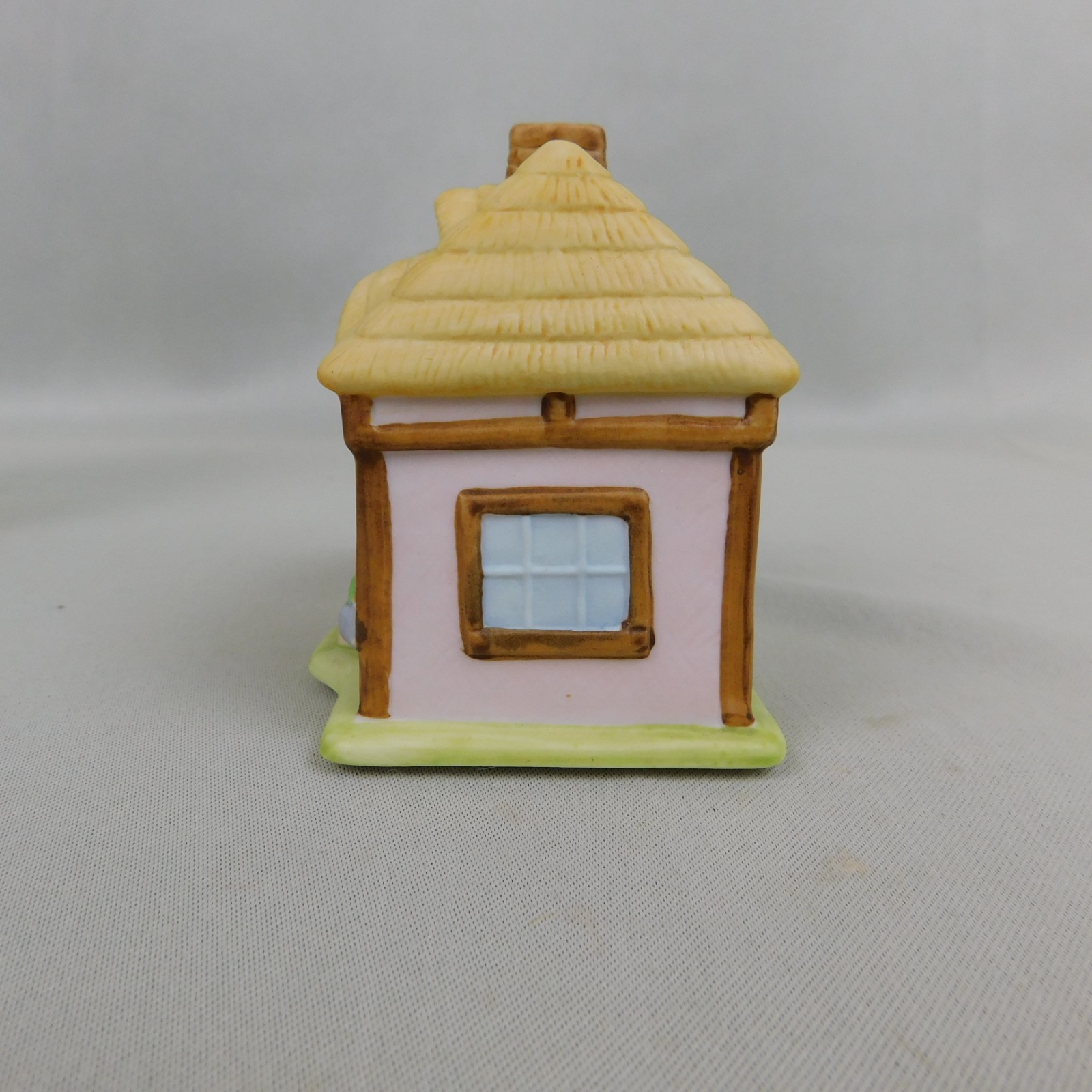 2pc Set Russ Springtime Meadow Porcelain Miniature Easter Village Houses