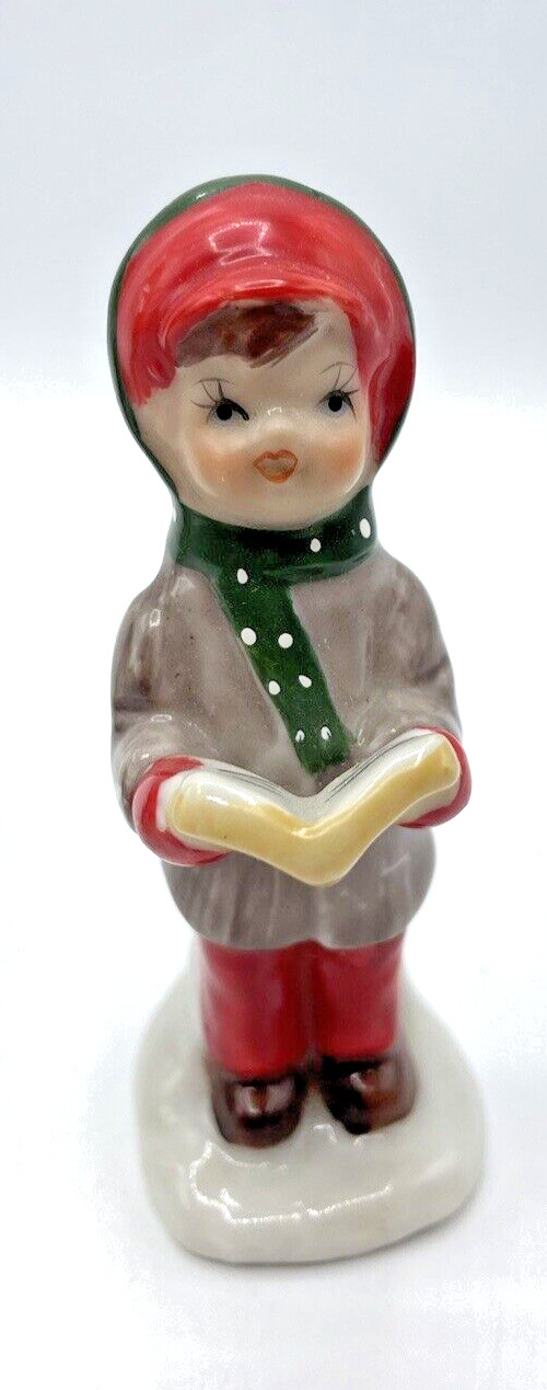 Vintage CERAMIC Musicians Scene Lamp Violinist Singer Christmas Village 3.5-6″