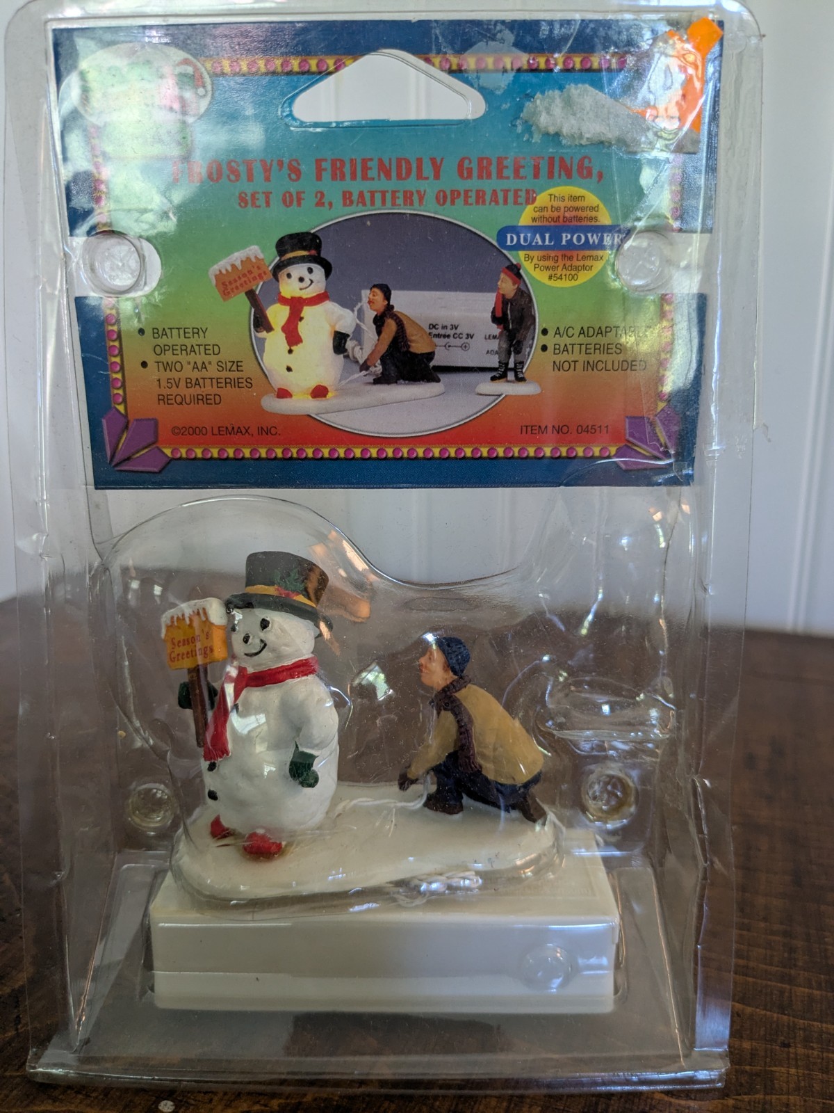 Lemax Hearthside Village Frosty’s Friendly Greeting Illuminated Scene RARE Works