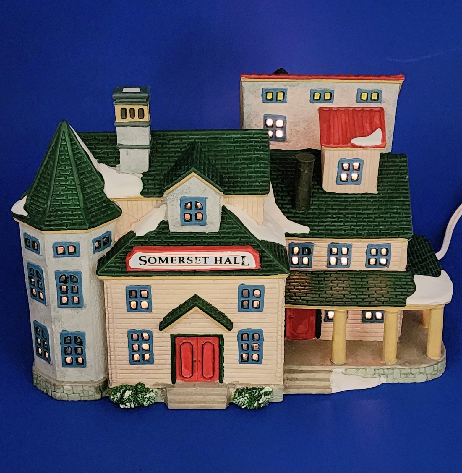 LEMAX Somerset Hall RETIRED Vintage #85276 Caddington Village House 1997 w/ Box