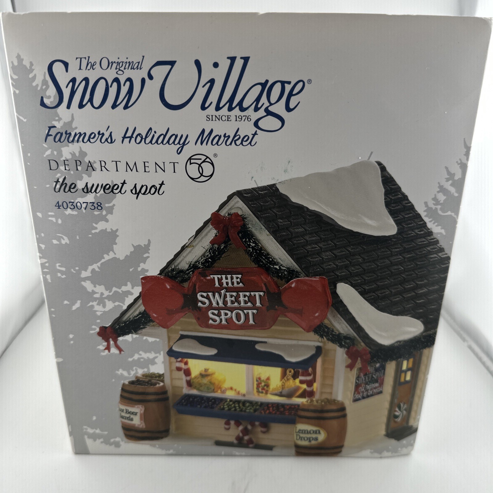 Dept 56 Snow Village The Sweet Spot Farmer’s Market 4030738