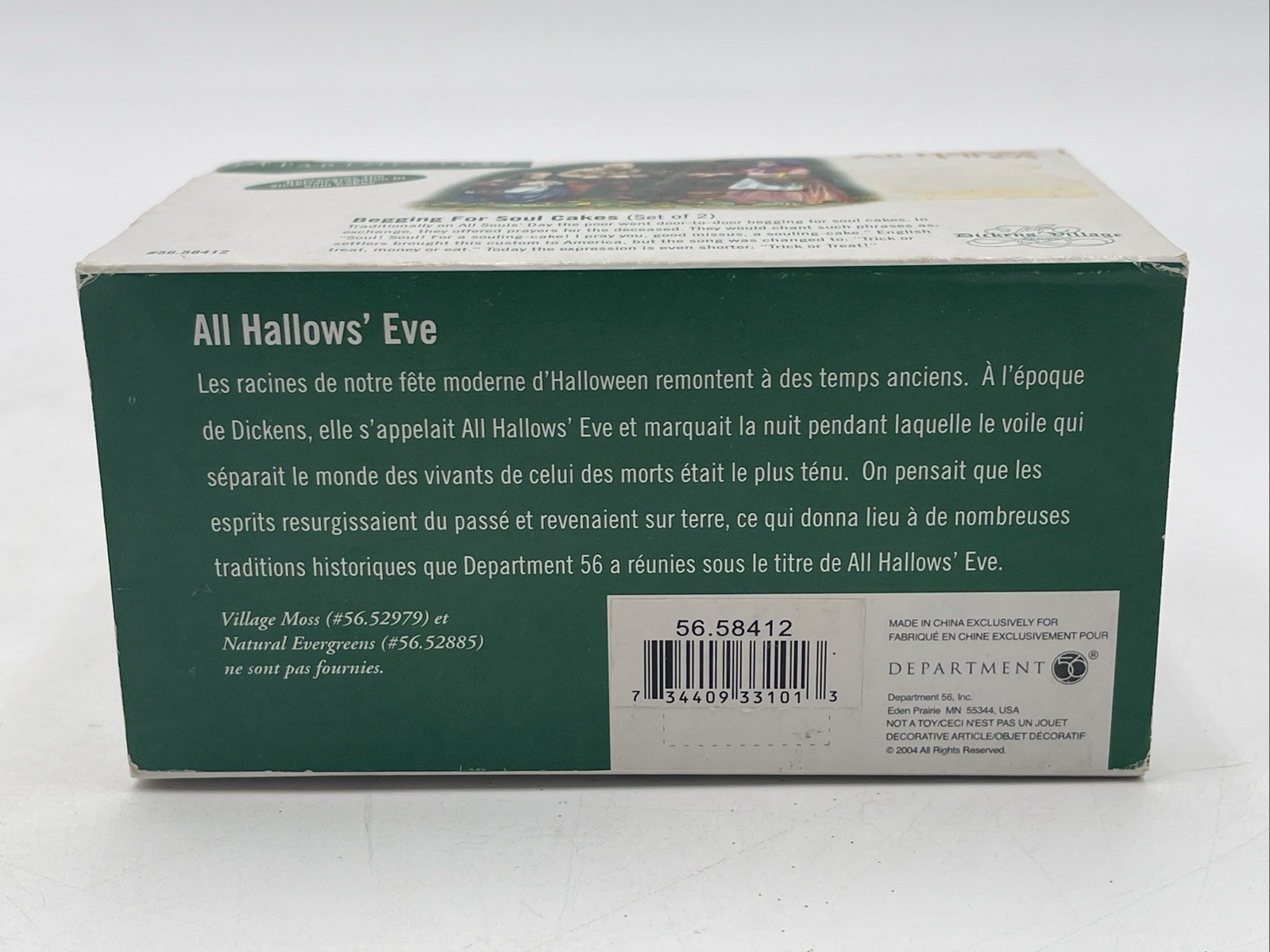 Dept 56 Halloween Begging For Soul Cakes Dickens 2004 All Hallows Eve 56.58412