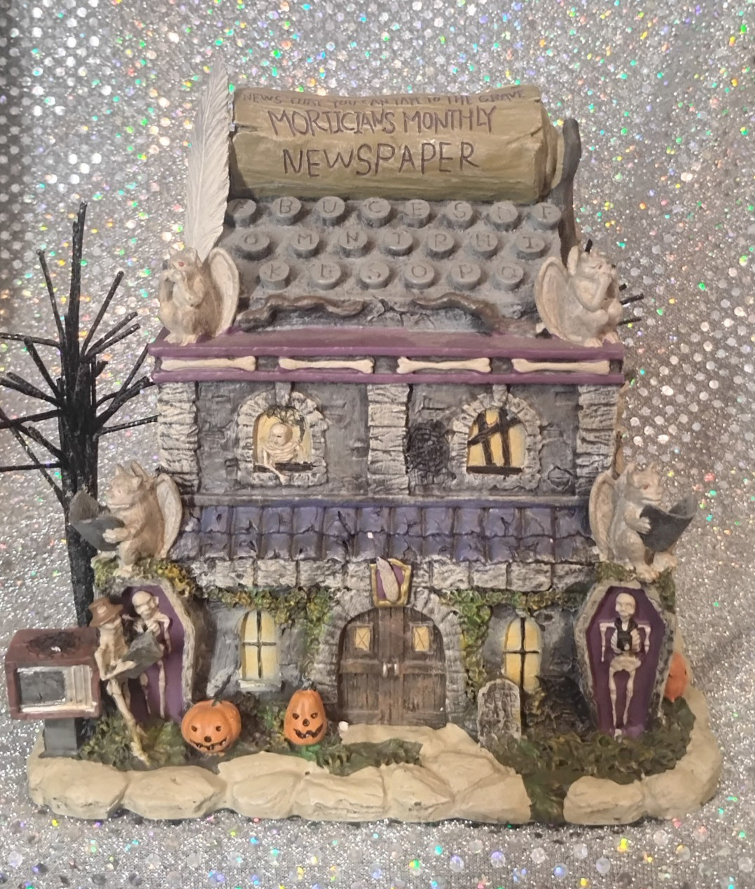 Hawthorne Village The Munsters Morticians Monthly Newspaper Halloween Building