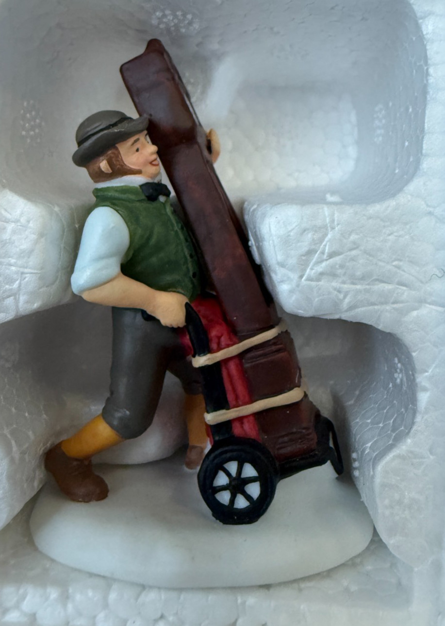 Dept 56 Dickens Village On Time Delivery Figurine #56.58598 Grandfather Clock