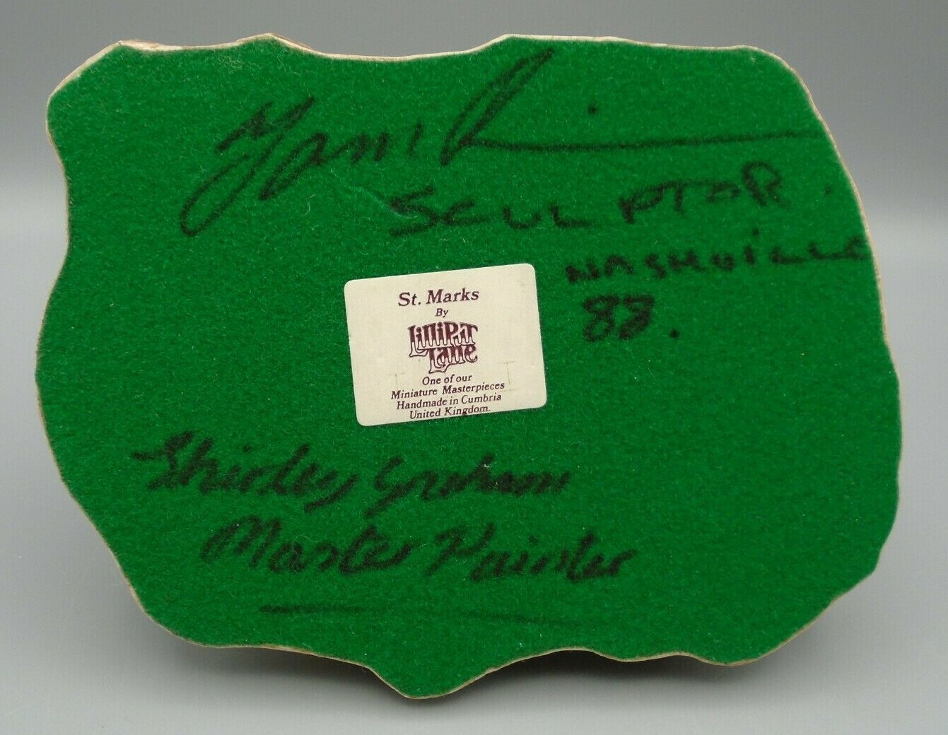 St. Marks Signed Miniature by Lilliput Lane Handmade In Columbia United Kingdom
