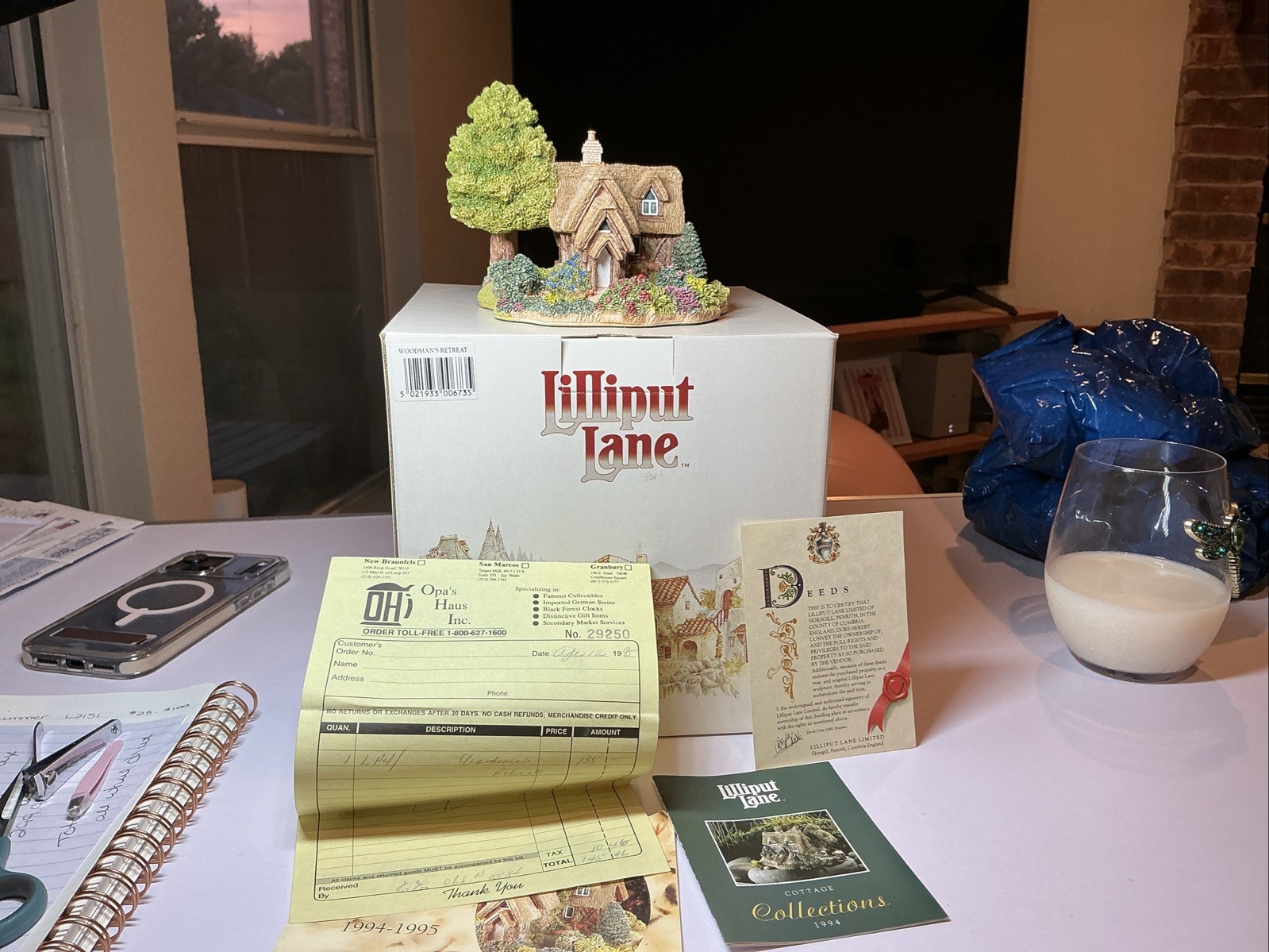 Lilliput Lane “Woodman’s Retreat” Collectors Club Special Edition 1994/1995