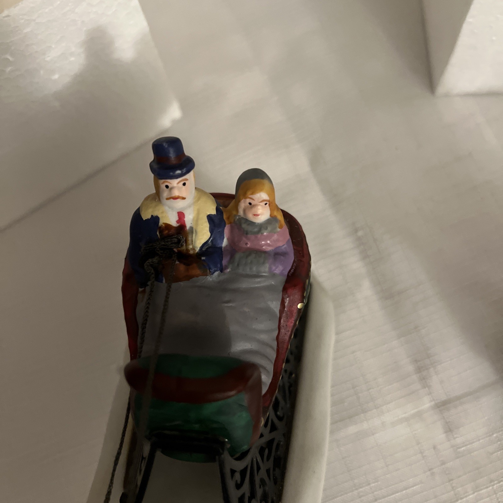 Lemax Dickensvale Christmas Sleigh Ride & Carollers Porcelain 1995 Orig Package