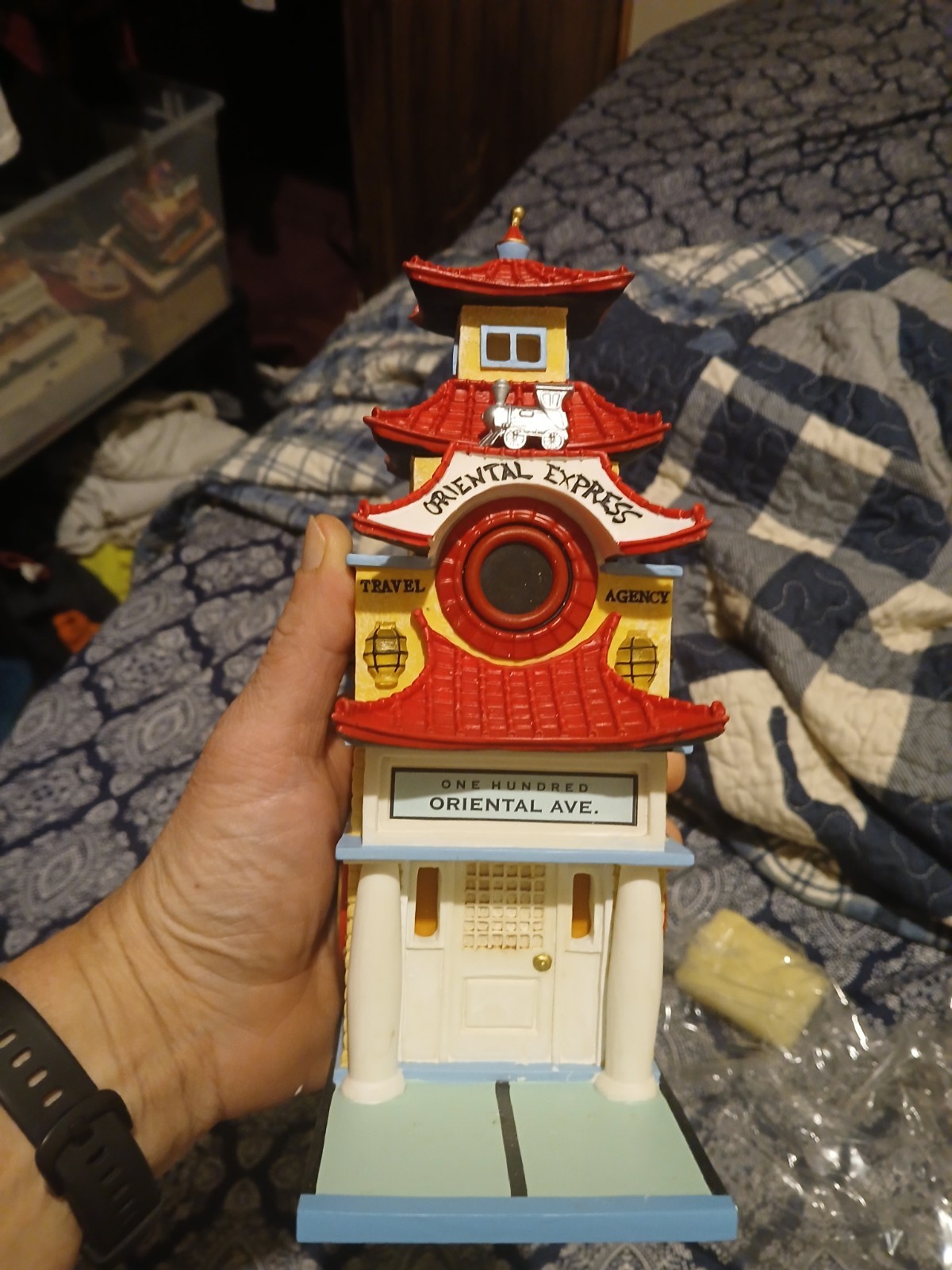 Department 56 Monopoly Oriental Express Building City lights house