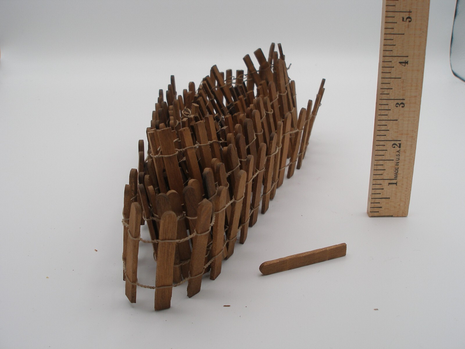 5 pc, Dept. 56 Village Accessories Wooden Fence Pickets Approx 2.5″ x 17″