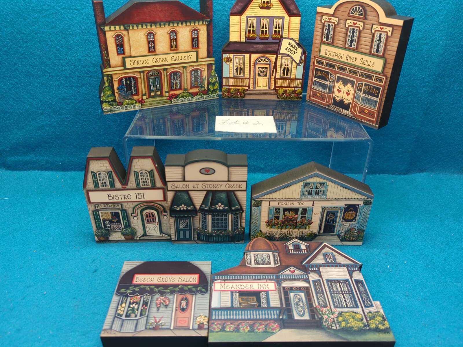 BRANDYWINE WOODCRAFTS~LOT OF 8 NELLYSFORD, VA BUILDINGS STORES FROM THE PAST~NOS