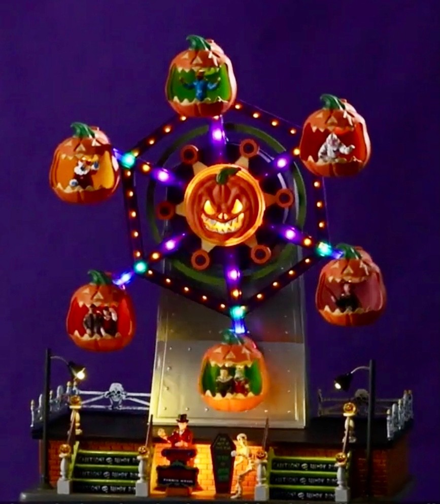 Lemax 2026 Jumping Jacks Ferris Wheel #54432 Spooky Town Carnival Ride New