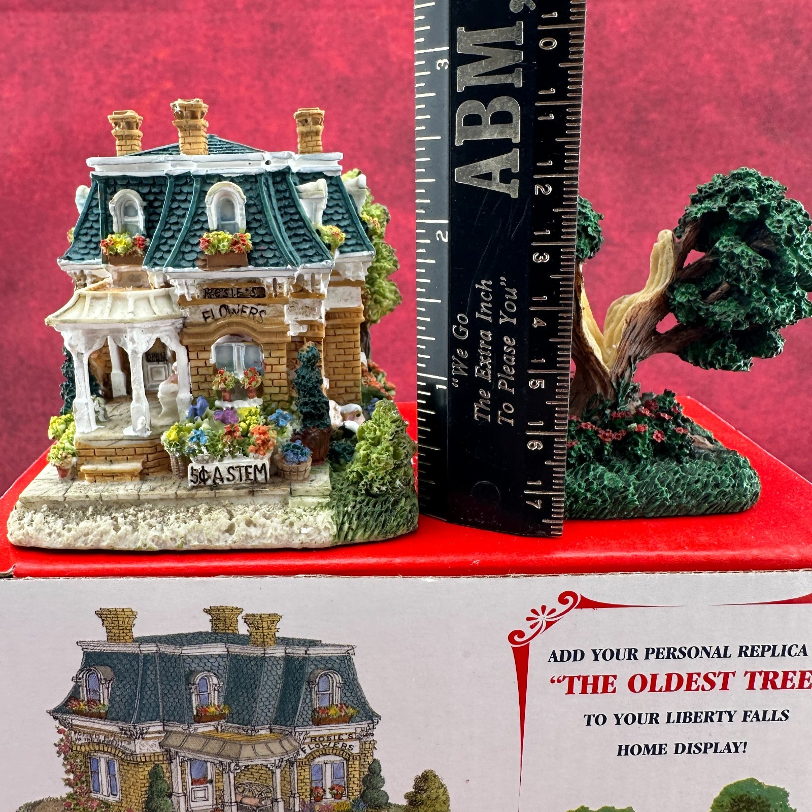 LIBERTY FALLS AMERICANA COLLECTION “ROSIE’S FLOWER SHOP AH 178 , THE OLDEST TREE