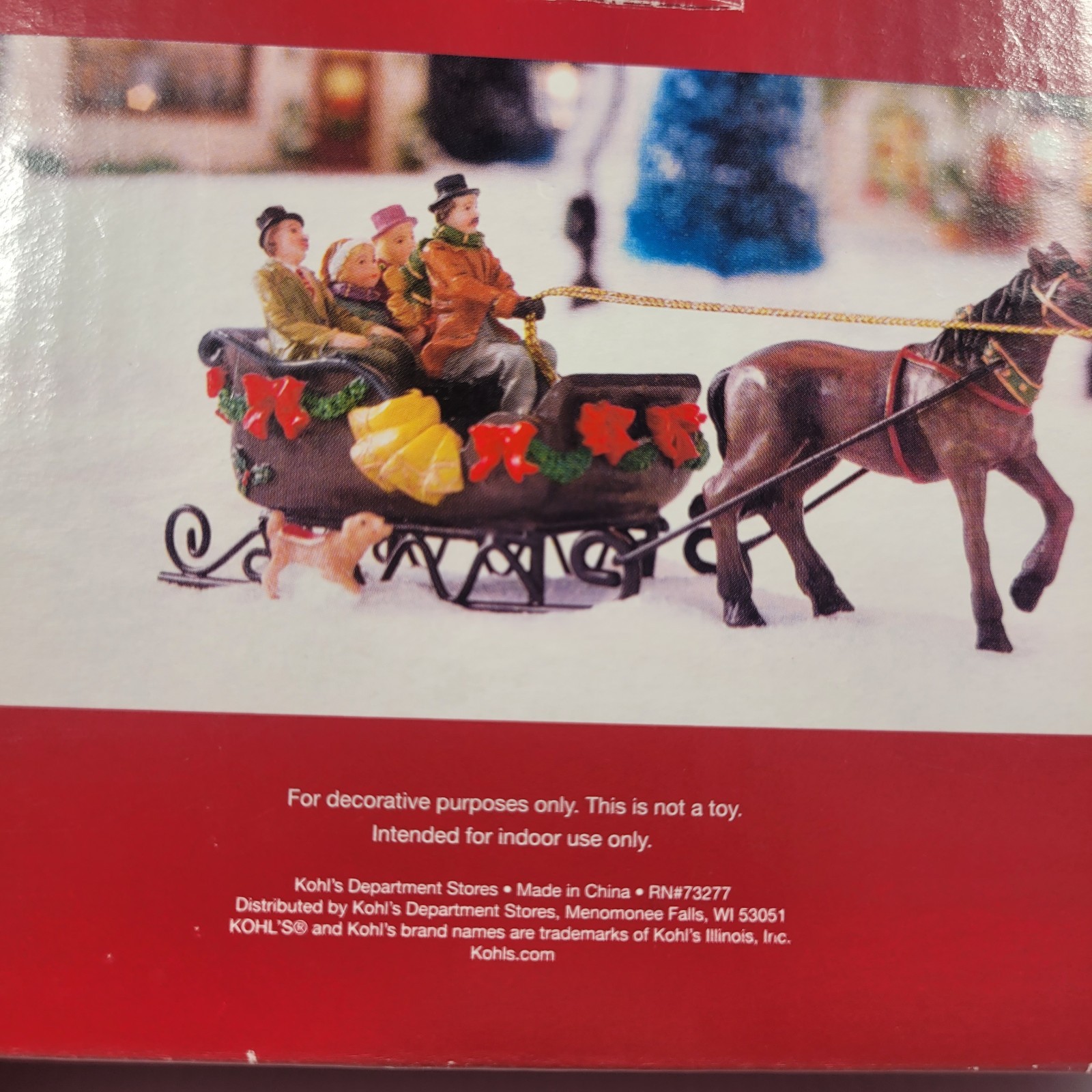 St Nicholas Square Sleigh Ride | Christmas Village Accessory | Original Box
