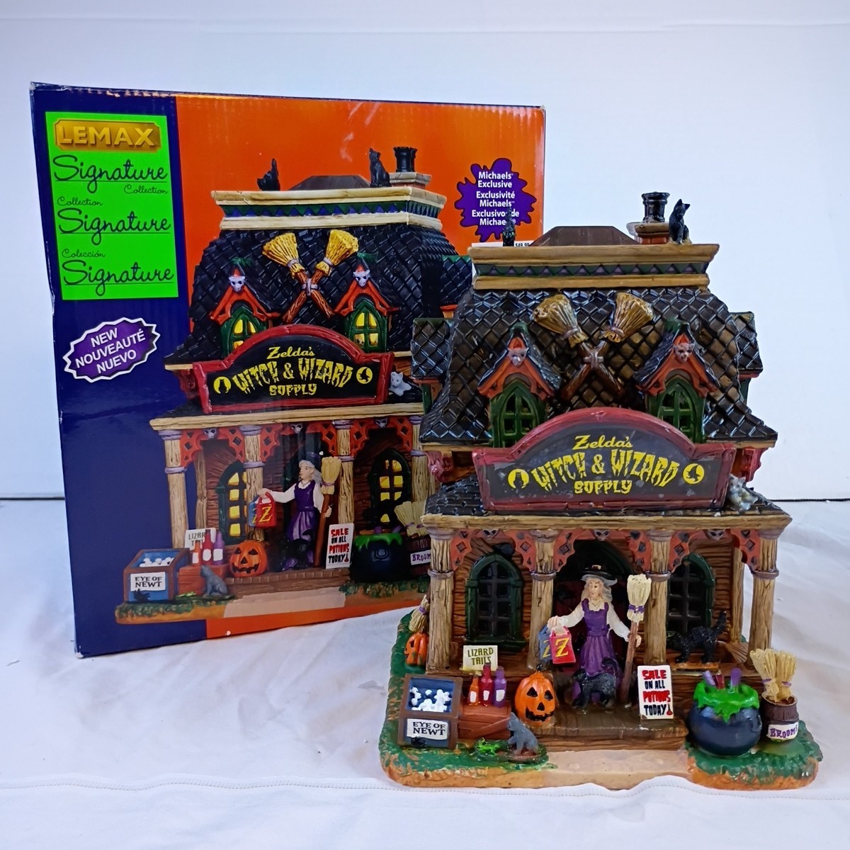Lemax Signature Collection Zelda’s Witch & Wizard Supply Michaels Exclusive New