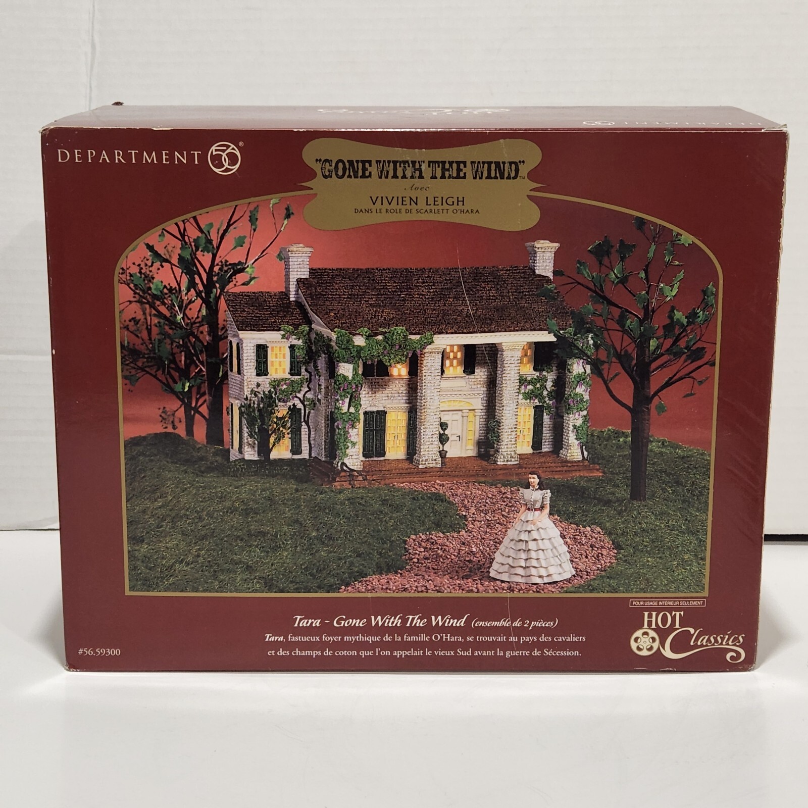 Department 56 GONE WITH THE WIND Christmas Village House w/Scarlett O’Hara -READ
