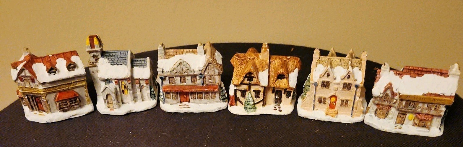 6 A Dickens Christmas Collection 1988 RSVP Counting House Scrooge Cratchet Home
