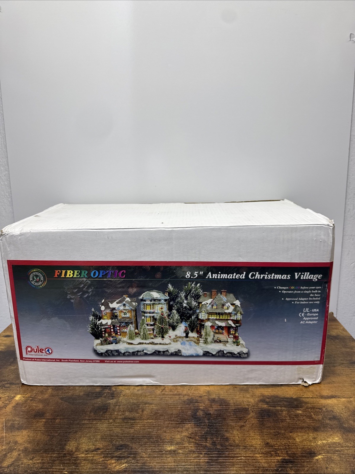 Puleo 8.5″ Animated Christmas Village Fiber Optic Color Changing Lights 0127034R