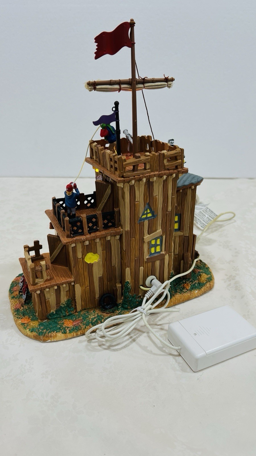 Lemax “David’s Fort” Lighted Holiday Village Accent #04218 Retired 2010 NEW !
