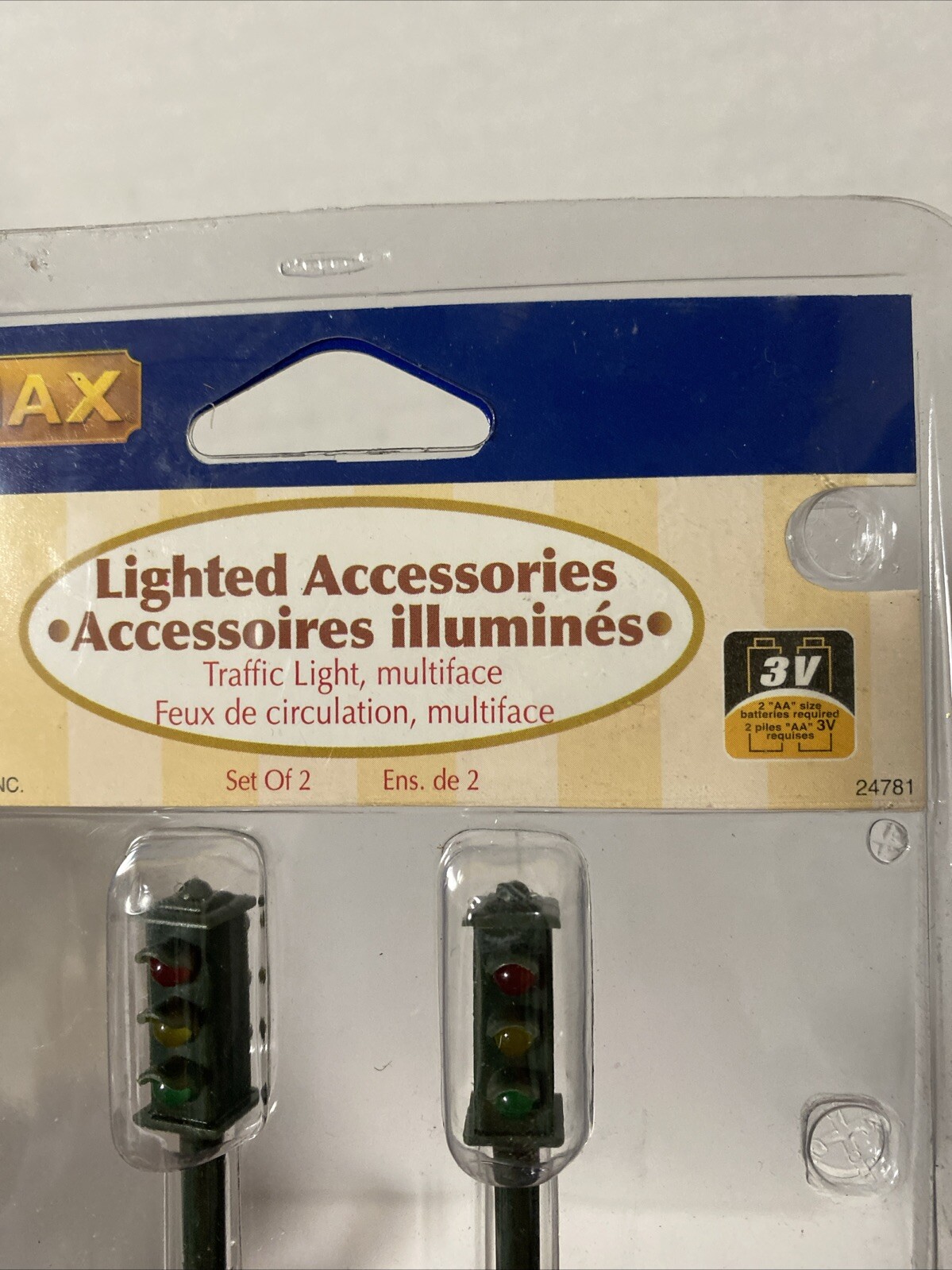 2002 Lemax Traffic Light Multifaceted Lighted Accessories Christmas Village