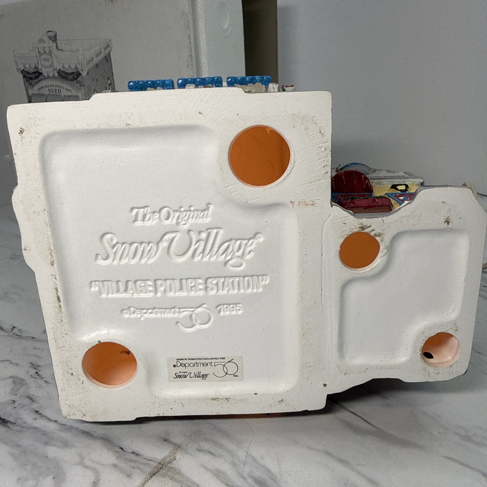 Department 56 Snow Village Village Police Station #54853 Retired VTG