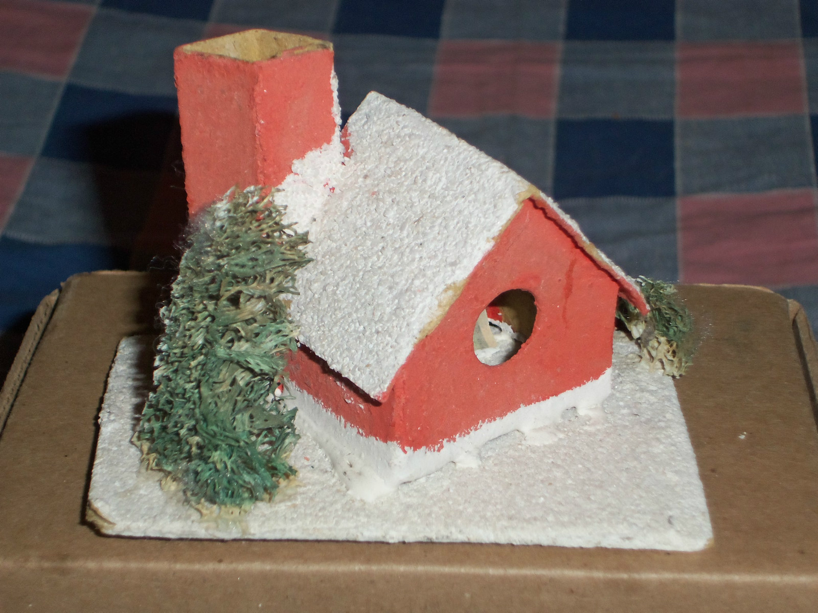 l. Vintage Japan Christmas House Building 2 1/2 Inches High