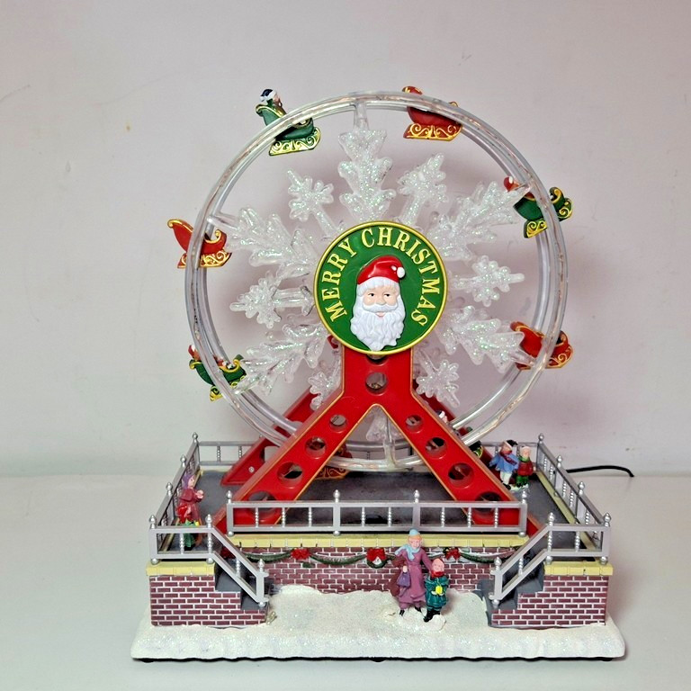 Enchanted Forest Christmas Village Spinning Ferris Wheel Carnival Ride, 289-0661